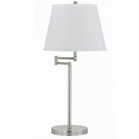 RADIANT 150 W 3 Way Andros Metal Table Lamp, Brushed Steel Finish RA2537456